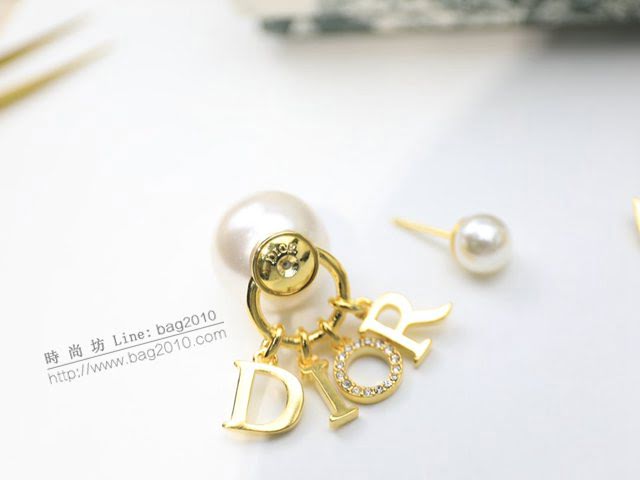 Dior飾品 迪奧經典熱銷款CD珍珠耳環耳釘  zgd1391